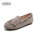 OZZEG Genuine Leather Spring Shallow Mouth Tassel Maternity Single Flat Bottomed Women's Boat Shoes 2FC07_vogvips.com