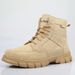 European Warm Series Side Zipper Tactical Anti-Collision Desert Thin Breathable Mid-Top Work Shoes Martin Boots Combat Training Men Summer_vogvips.com