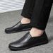 Large Size Three-dimensional Bark Pattern First Layer Doudou Men's Shoes Casual Driving Walking Men's Shoes_vogvips.com