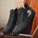 Casual Side Zipper Short Boots Versatile Flat Bottom Trendy Fashionable Men's Shoes Suitable For Outdoor Sports_vogvips.com