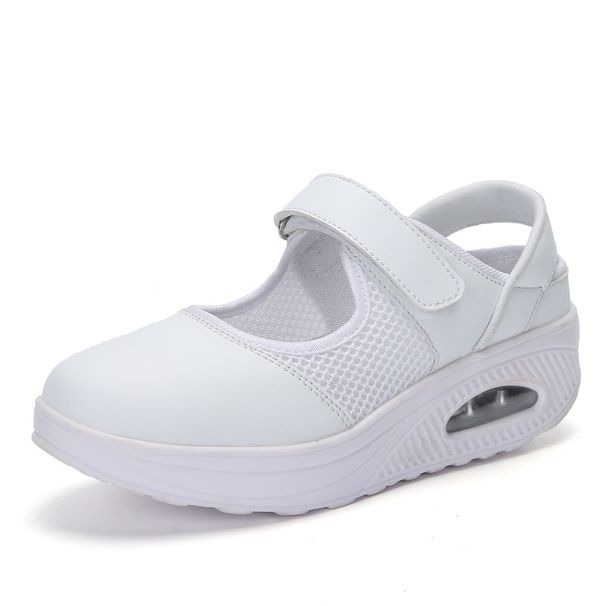 New Swinging Air Cushion Casual Breathable Shallow Mouth Women's Thick Bottom Nurse Shoes Size 35-42 226_vogvips.com