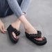 2019 Foeign Tade Lage Size 35-42 Beaded Flip-Flops Women, Non-Slip Wedge Sandals Fo Vacation, Beach, And Outdoo_vogvips.com