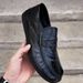 Foot Comfort Shoe Bag 2024 New Business Casual Leather Shoes Low-top Men's Slip-on Loafers 8816._vogvips.com
