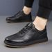 Euro Step Top Layer Cowhide Spring New Casual Genuine Breathable Leather White Sneakers Board Men's Shoes_vogvips.com