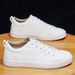 Summer New Style White Sneakers Versatile Men's Business Casual Shoes Trendy Single Socialite Style Shoes_vogvips.com