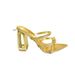 European And American Cross-Border New Niche Style Elegant Square-Toed Colorful Shallow One-Strap Irregular Heel Super_vogvips.com