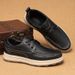 European Warm Series Men's Autumn Winter Genuine Leather Top Layer Cowhide Soft Business Casual Lace-up Round Toe Shoes Men Thick Solid Sole_vogvips.com