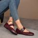 Leopard Print Flat Slip-On Shoes For Women Casual Shallow Mouth Belt Buckle Design Plus Size Spring New Style In Stock_vogvips.com