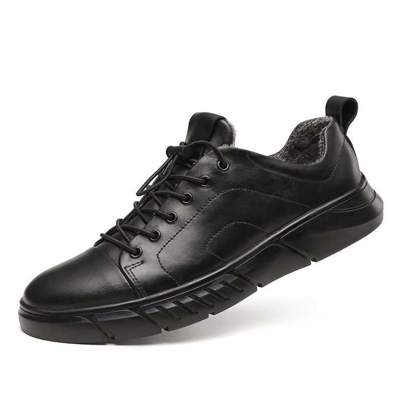 Large Size Men's First-layer Cowhide Board Shoes Sports And Leisure Sub-velvet Men's Shoes_vogvips.com