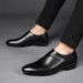Unbeatable Quality Men's Formal Leather 2025 New Business Casual Large Size British Black Shoes Men's Fashion_vogvips.com