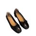 Lan Cabinet Edition ~ French Style Soft Leather Small Fragrance Thick Heel Single For Women With Bowknot Sweet Grandma_vogvips.com