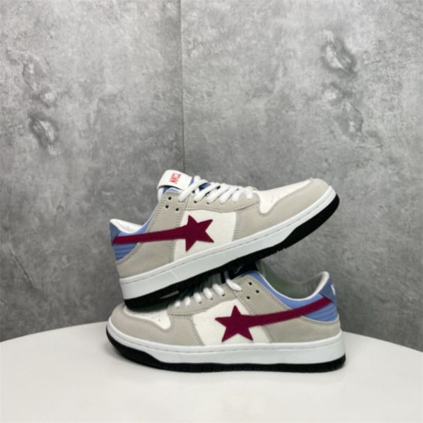 Women's Flat Color Block Star Skate Ins Trend Niche Versatile Casual Shoes Autumn Winter New Style_vogvips.com
