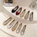 New 2026 Egg Roll Soft Sole Loafers Casual Flat Bowknot Women's Cross-Border Trade Large Size Shoes_vogvips.com
