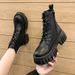 Slim Petite Martin For Women Summer 2025 Spring And Autumn New Versatile Black British Style Short Boots_vogvips.com