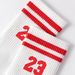 5/10/20 Pairs Men's Crew Socks, Number 23 Stripe Design, Anti-odor And Sweat Absorbent, Casual & Stylish_vogvips.com