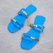 Women's Shoes Slippers Summer Large Size Color Matching Fashion Flat Sandals Women_vogvips.com