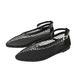 2026 New Round Head Buckle Flat Bottom Ballet Shoes, Straight Strap 35-43 Yards, Mesh Back Strap Ma Lizhen Shoes_vogvips.com