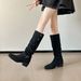 237-9G Suede French Long Over-the-Knee 2025 Autumn Winter New Women's Pleated Boots_vogvips.com