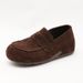 Real Leather~Women's Loafers With Soft Soles, Slip-on Suede Retro Casual Shoes For Daily Wear And Commuting_vogvips.com