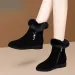 Womens Degree Resistant Fur Ankle Multiple Colors Warm Lined Rhinestone Snow Non Slip Flat Suede Winter Boots For Cold_vogvips.com