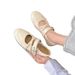 Retro Shallow-Heel Flat Mary Jane Shoes For Women, 2026 Summer New Popular Model, Height-Increasing Buckle Strap Ballet_vogvips.com