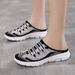 Lightweight Round Toe For Women Flats Soft House Slippers Female Slides Four Season Casual Mesh Lazy Shoes_vogvips.com