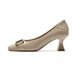 6388-5 Square Toe High Heels New Comfortable Wedding 2025 Autumn French Style Shallow Mouth Stiletto Single Shoes For_vogvips.com