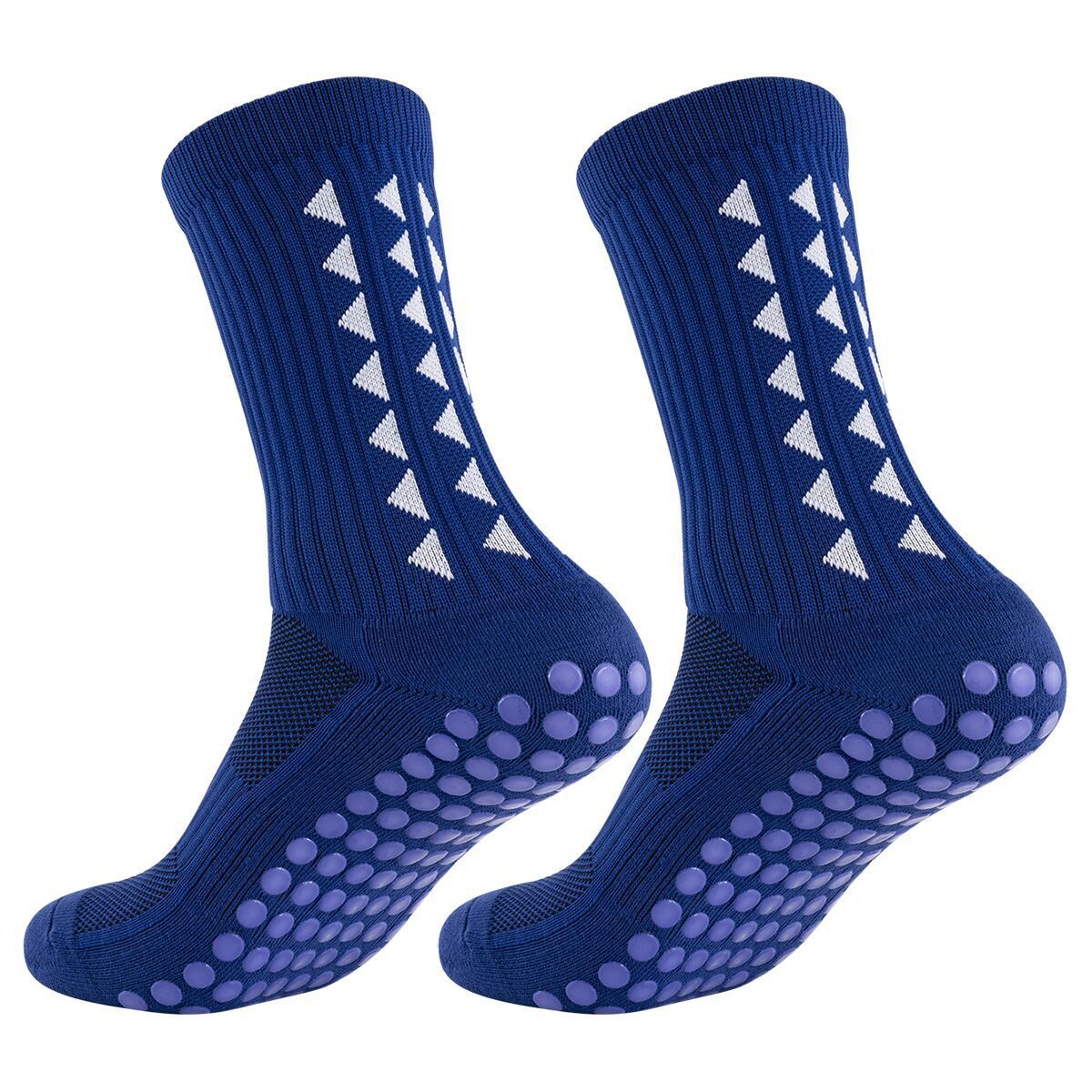 Triangle Flower Pattern Football Socks Professional Training Thickened Towel Bottom Mid Tube Dotted Non Slip Men And Women Sports Socks Yoga Socks_vogvips.com