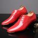 Large Size Leather 45 46 Business Formal Trendy Pointed Toe Wedding Groom Korean Style Men's Shoes_vogvips.com