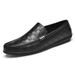 Loafers Men's Leather Shoes Loafers Doudou Shoes Plaid_vogvips.com