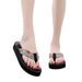 New High, Medium, And Low Heel Thick-Soled Slippers Women, Summer Beach Sandals, Women's Fashionable Outdoor Flip-Flops_vogvips.com