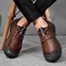Men's Work Shoes Autumn And Winter Genuine Leather Soft Sole Non-Slip First Layer Cowhide Men's Shoes Closed-Toe Outdoor_vogvips.com