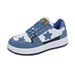 Summer Women's Sneakers New Star Thick Bottom Flat Patchwork Color Ladies Casual Fashion Anti-slip Women Vulcanize Shoes_vogvips.com