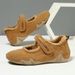Fleece Warm Large Size Women's Shoes Outdoor Casual Shoes Winter Shoes Sports Shoes Velcro Single Shoes_vogvips.com