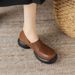 High Quality Loafers For Women, Thick Sole High Heel Platform Wholesale Cross-Border Spring And Autumn Soft Small Leather Shoes, Deep_vogvips.com