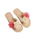 Women's Summer Outdoor Wear 2026 New Model Seaside Beach Vacation Slip-on Floral Sandals For Women_vogvips.com