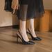 2025 Spring Summer New Style One Strap High Heels Elegant Petite Pointed Stiletto Versatile Closed Toe Backless Sandals_vogvips.com