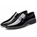 Men's Soft Leather Slip-On Business Formal Shoes British Style Patent Groom Shoes for Wedding_vogvips.com