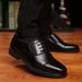 TerraStride Spring And Autumn New Business Leather Men, Three-Connector Formal Work Shoes, Security Guard Interview Casual Soft Sole_vogvips.com