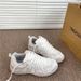 Women's Breathable Mesh Casual Fashion Sneakers Trendy Chunky Korean Style Sports Shoes Summer Thick Soled Street Style_vogvips.com