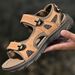 Casual New Beach Summer Large Men's Outdoor Leather Sandals_vogvips.com