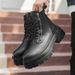 Martin Boots Men's Boots Retro Lace-up Tooling Boots Short Boots_vogvips.com