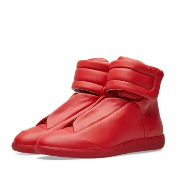 brand Mm22 Maison Future High Top Sneakers Shoes Front Touchstrap Fastening Leather Round Toe Party Dress Technical_vogvips.com