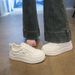 Women's Thick-Soled White Sneakers, Hollowed-Out And Breathable, 2026 Summer New Model, Versatile, Lightweight, Mesh,_vogvips.com