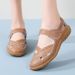 In-stock Large-size Summer New Sandals, Nurse White Hollow-out Perforated Shoes, Foreign Trade Genuine Leather Casual_vogvips.com