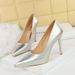 3255-13 Style Banquet Nightclub Women's Thin Ultra High Heels Shallow Mouth Pointed Waterproof Platform Single Shoes_vogvips.com