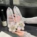 Korean Internet Celebrity Crystal With Sparkling Rhinestones And Floral Design, Pointed-toe Jelly Popular Women's_vogvips.com