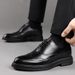 Euro Step Men's Brogue Business Casual Spring Autumn Leather Groomsmen Formal Shoes_vogvips.com