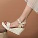 Women's Summer Wedge Platform Sandals High Heel Open Toe Straw Braided Rope Sole Fashion Footwear_vogvips.com
