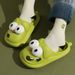 Tongue Kiss Slippers Big Eye Dog Slippers,Cute Funny Big Eye Dog Fun Cartoon Package Head Eva Slippers For Women_vogvips.com